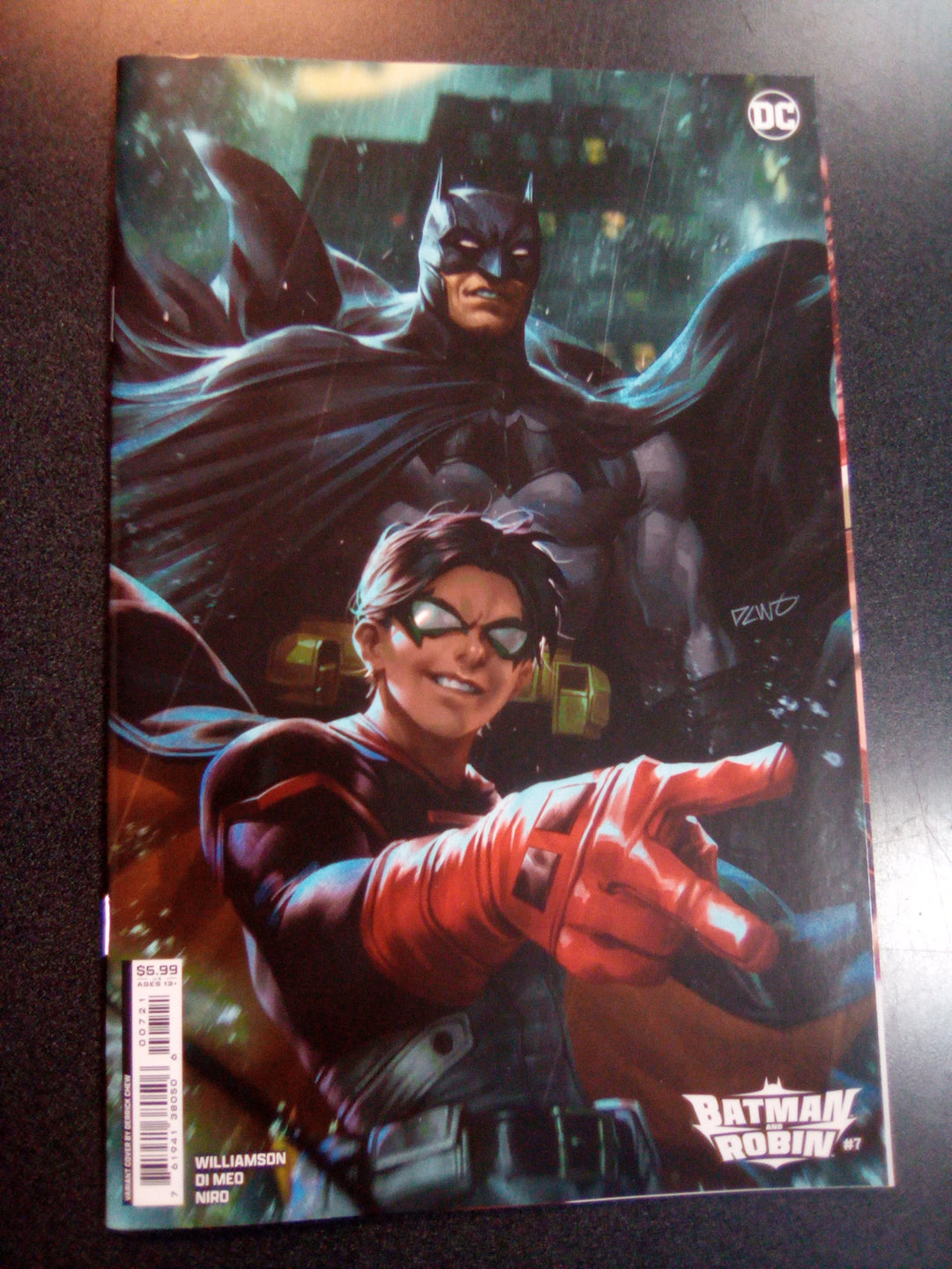 Batman And Robin #7 Cover B Derrick Chew Card Stock Variant