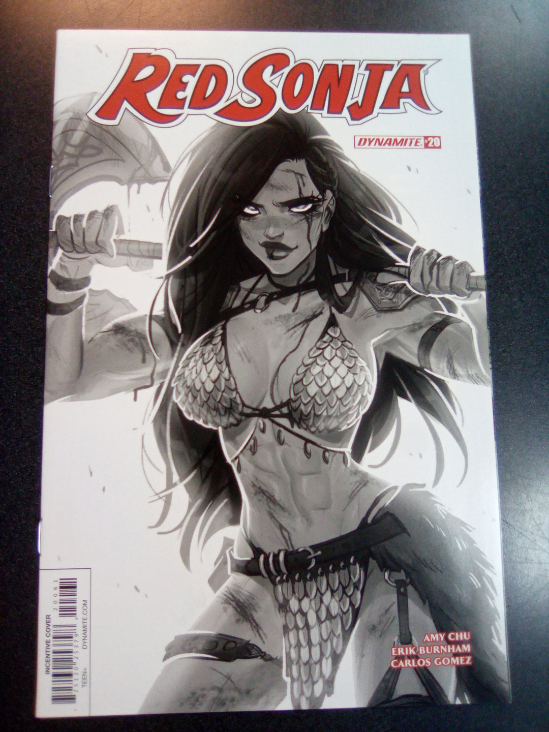 Red Sonja #20 1:10 Babs Tarr B&W Variant