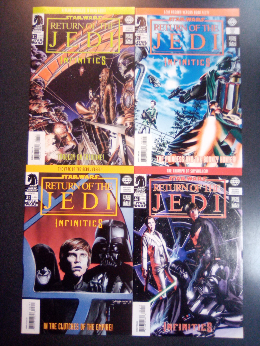 Star Wars Infinities Return of the Jedi #1 - 4 Set NM-