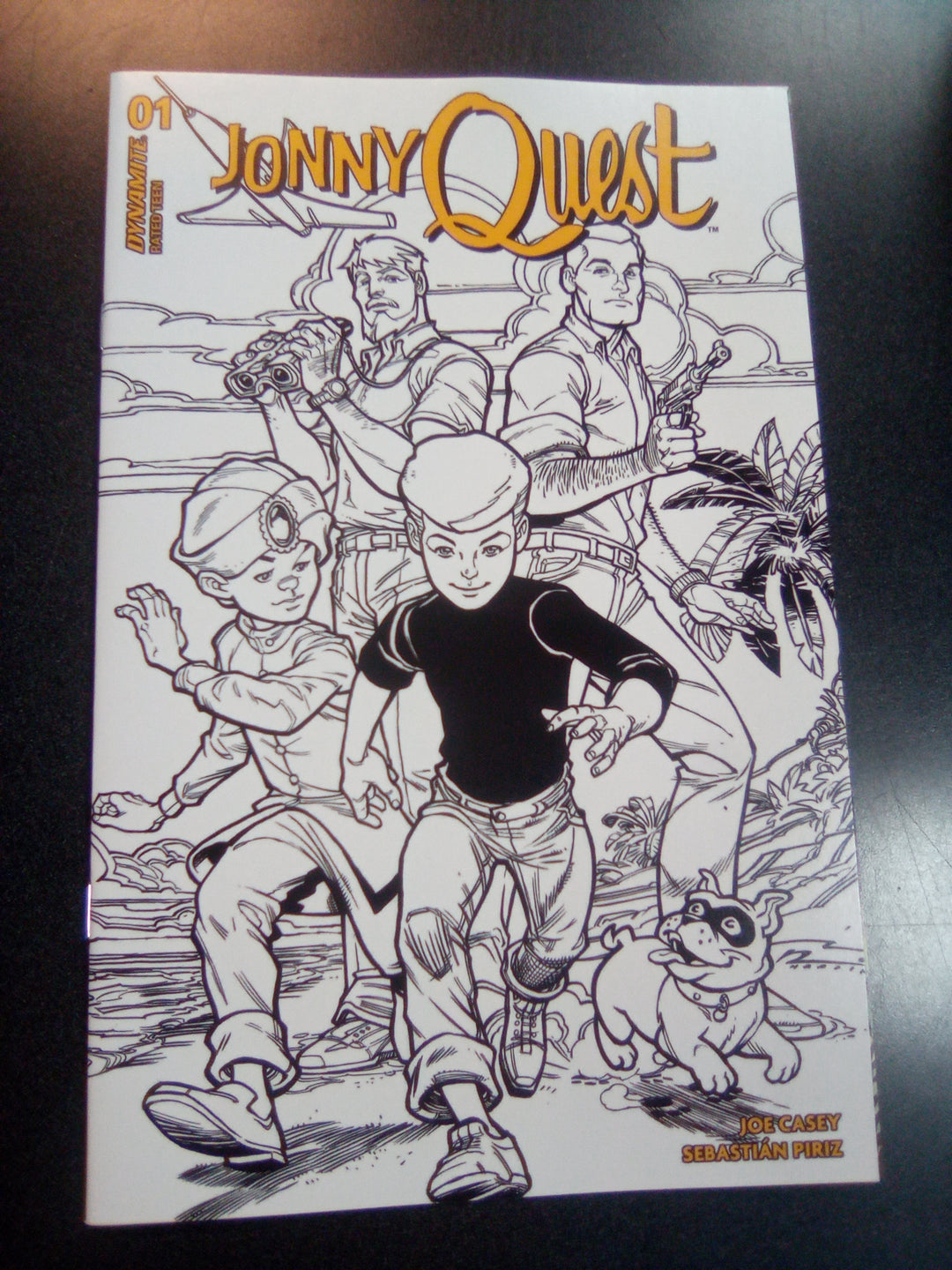 Jonny Quest #1 Cover P 15 Copy Variant Edition Hardin Line Art