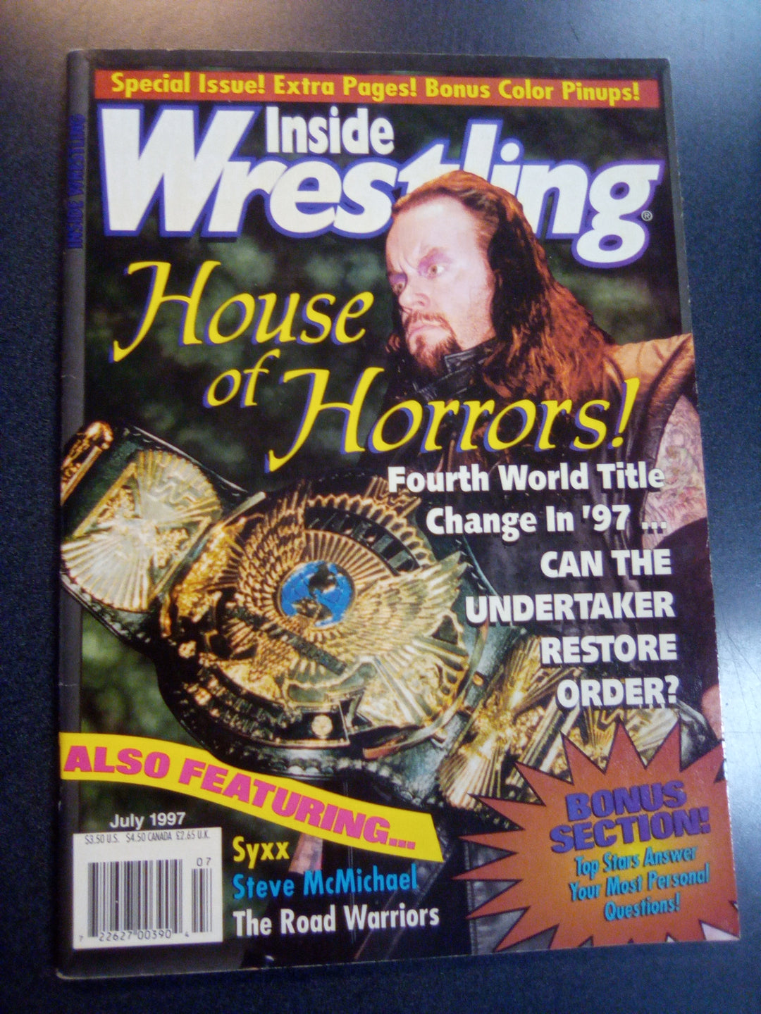 Inside Wrestling July 1997 VF-