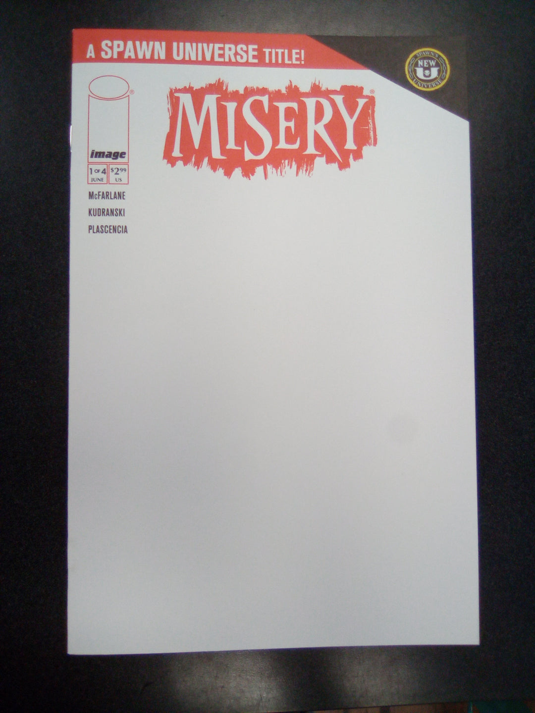 Spawn Misery #1 (Of 4) Cover C Blank Sketch Variant