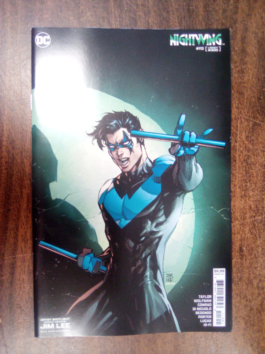 Nightwing #113 Cover E Jim Lee Artist Spotlight Card Stock Variant (#300)