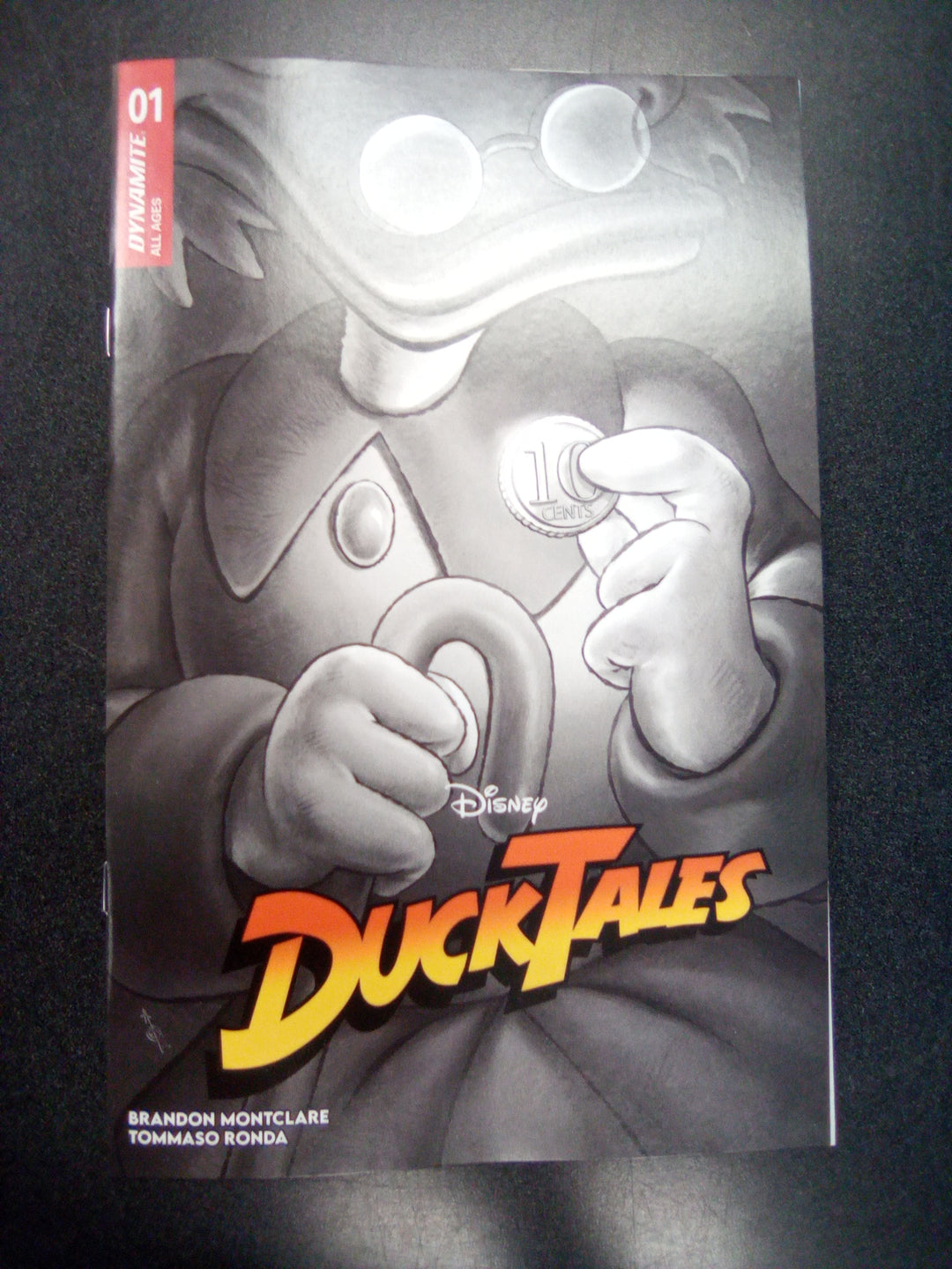 Ducktales #1 Cover P 25 Quah Black & White Variant
