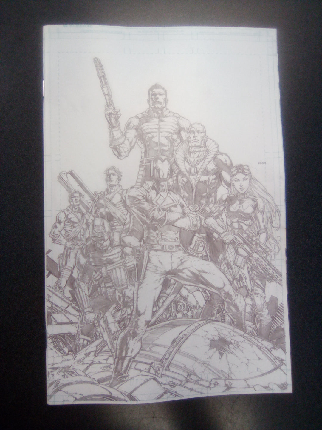 G.I. Joe #1 Cover M Inc 1:500 David Finch B &W Variant