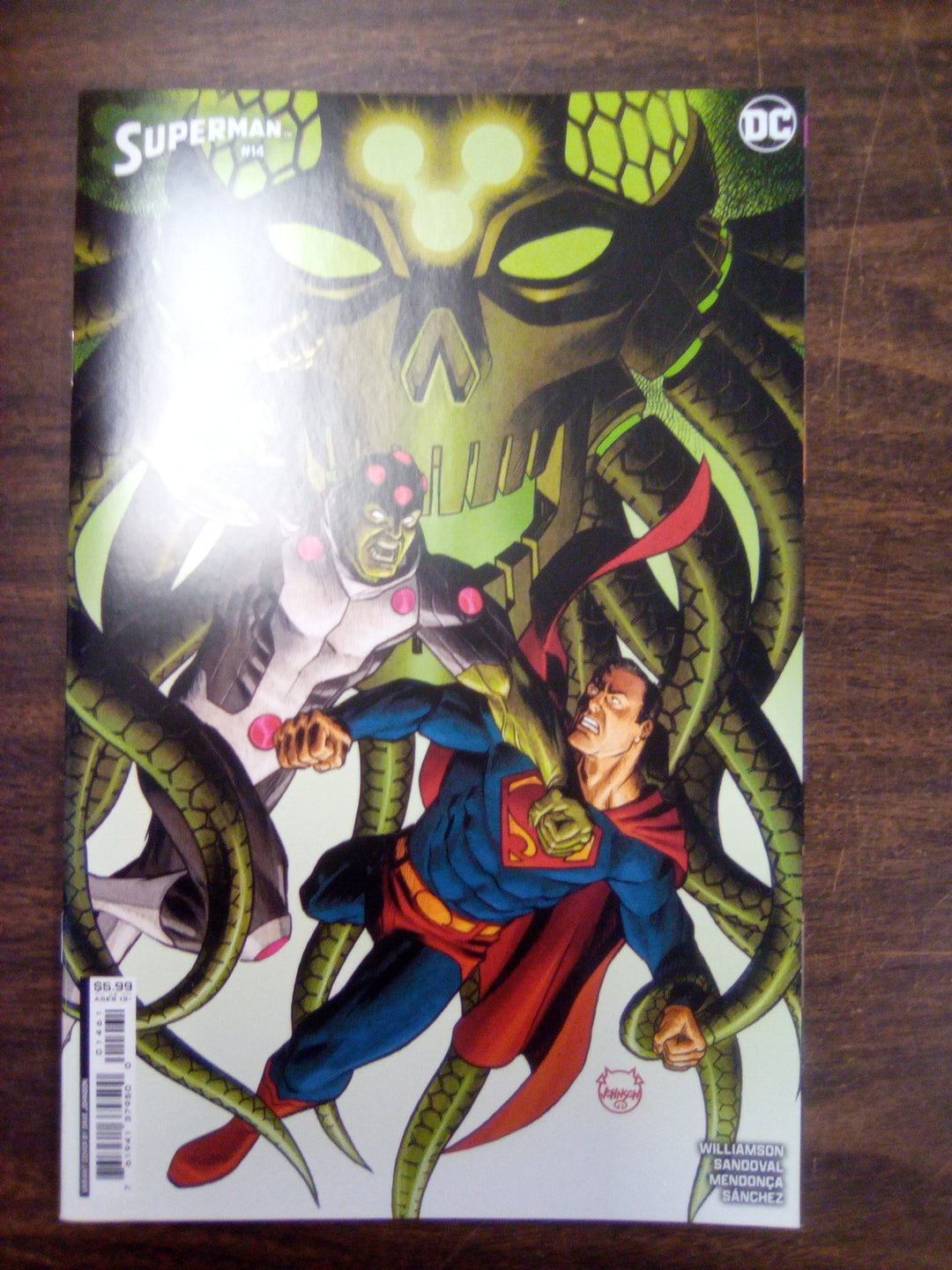 Superman #14 Cover C Dave Johnson Card Stock Variant (House Of Brainiac)