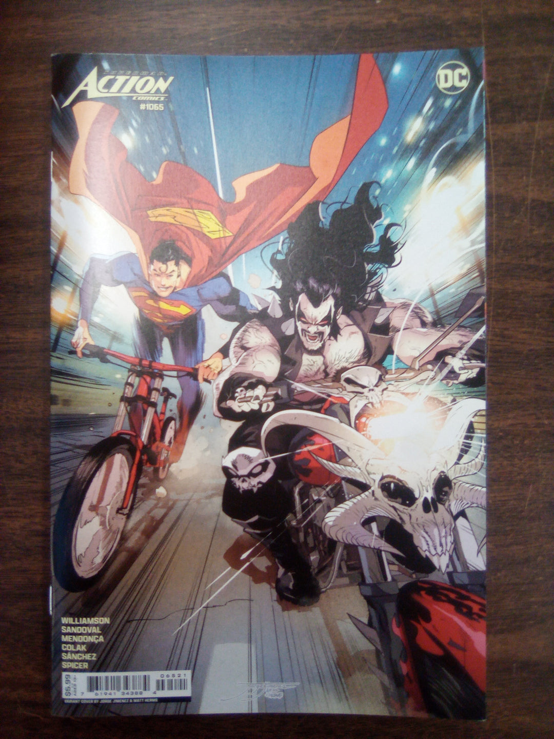 Action Comics #1065 Cover B Jorge Jimenez Card Stock Variant (House Of Brainiac)