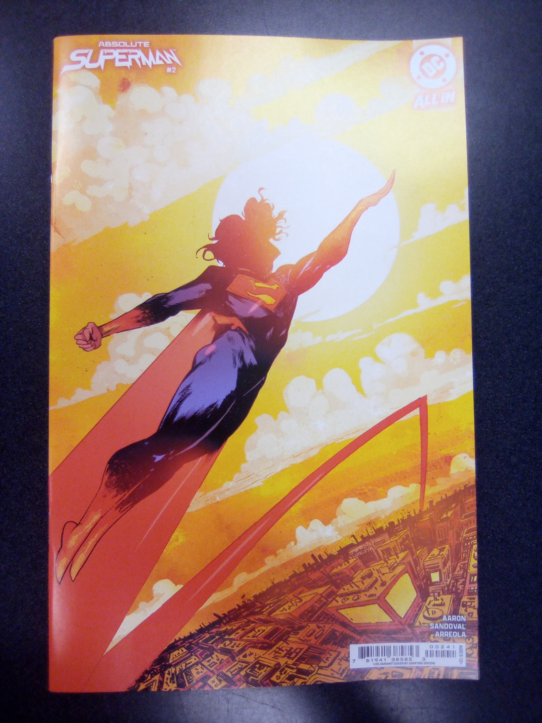 Absolute Superman #2 Cover D 1 in 25 Sanford Greene Card Stock Variant