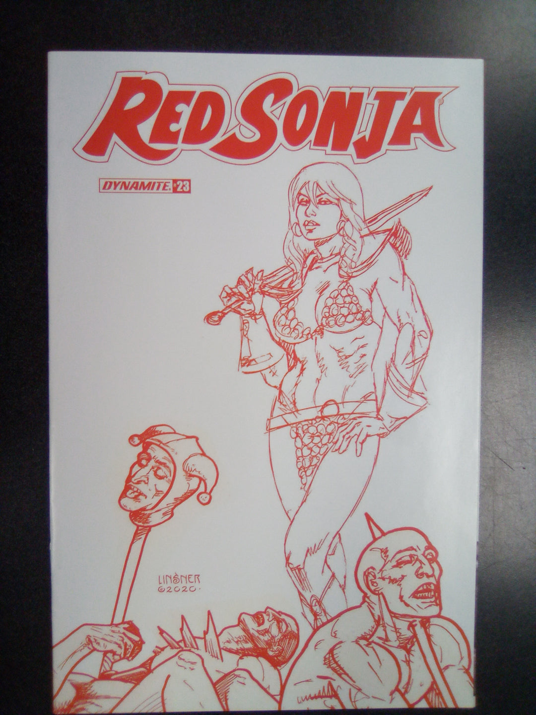 Red Sonja #23 25 Copy Linsner Tint Foc Variant