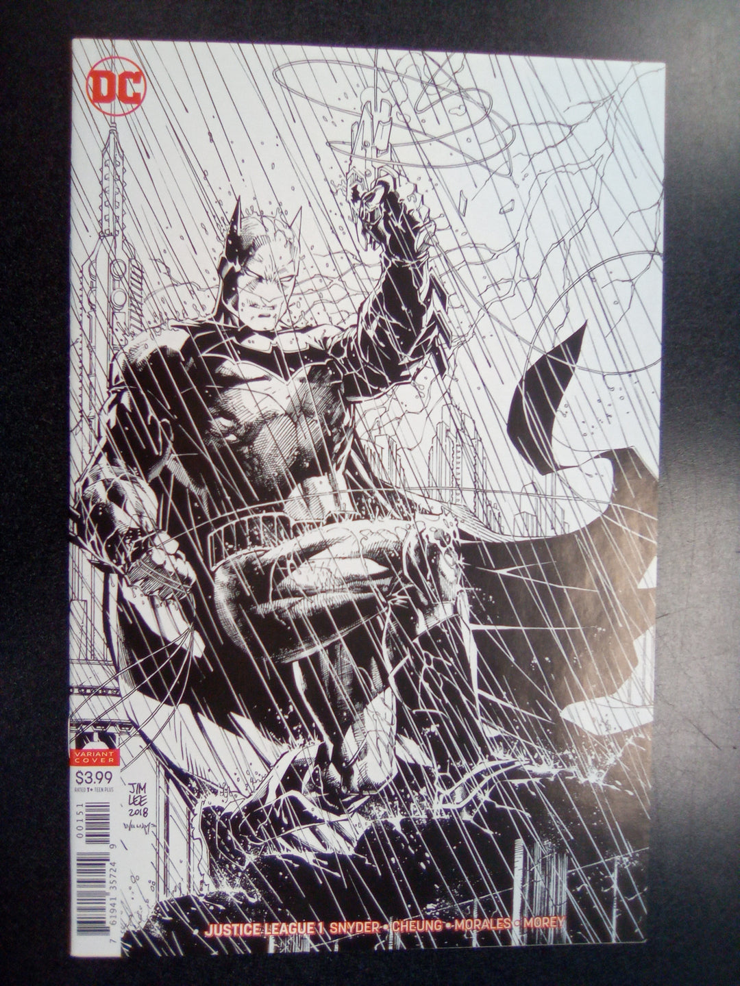 Justice League #1 Jim Lee Inks Only Variant Edition