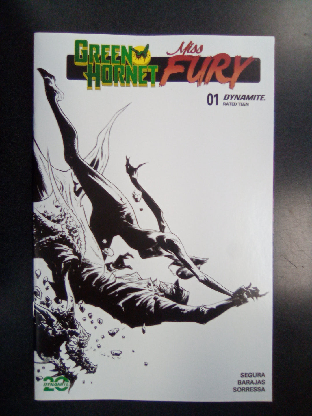 Green Hornet Miss Fury #1 Cover L 15 Copy Variant Edition Lee Line Art