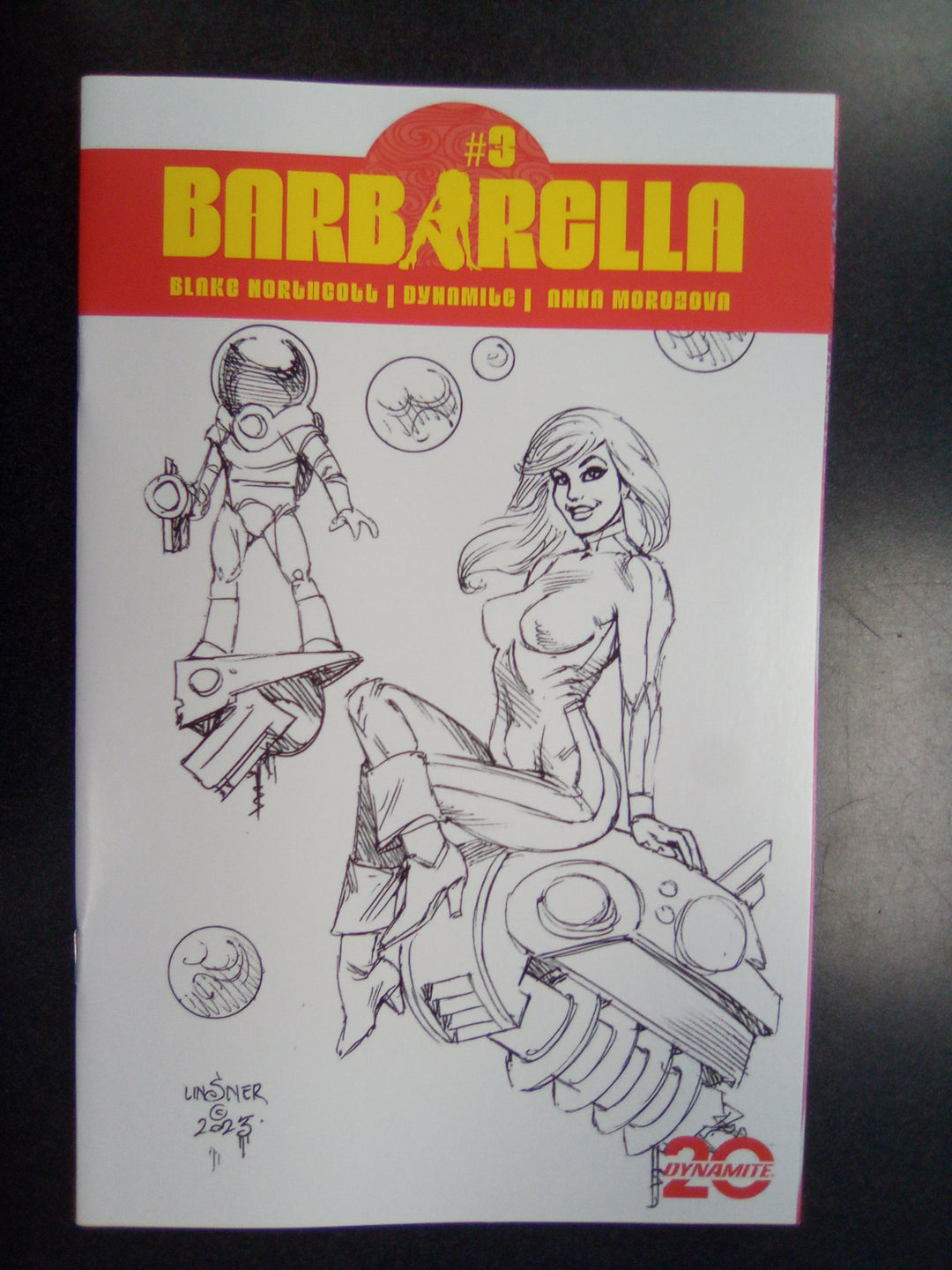 Barbarella #3 Cover H 1:15 Linsner Line Art Variant