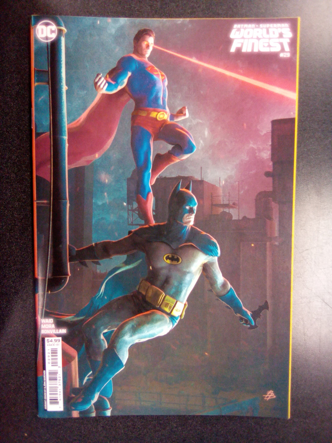 Batman Superman Worlds Finest #29 Cover B Bjorn Barends Card Stock Variant