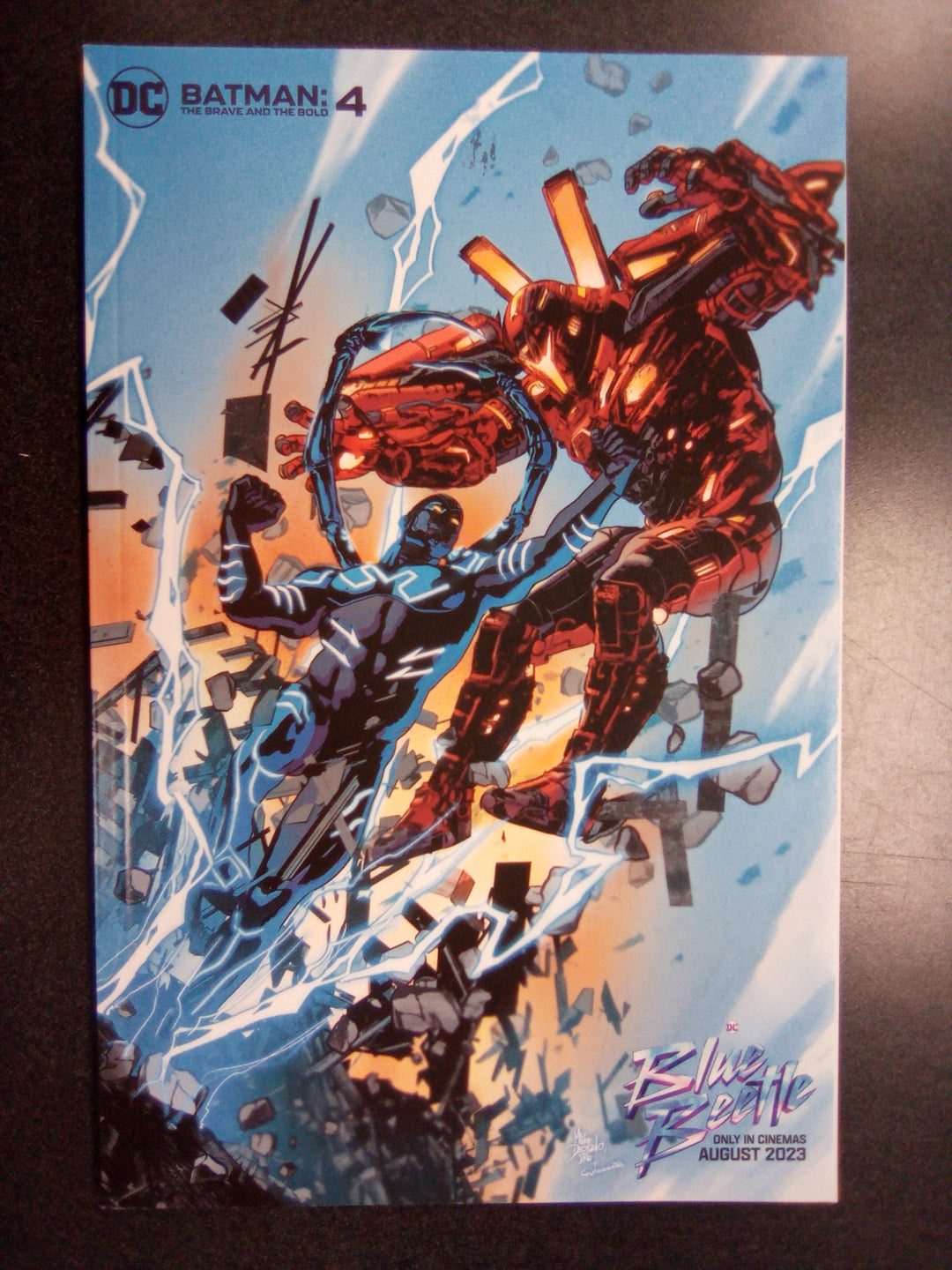 Batman The Brave And The Bold #4 Cover D Mike Deodato Jr Blue Beetle Movie Variant (Knight Terrors)