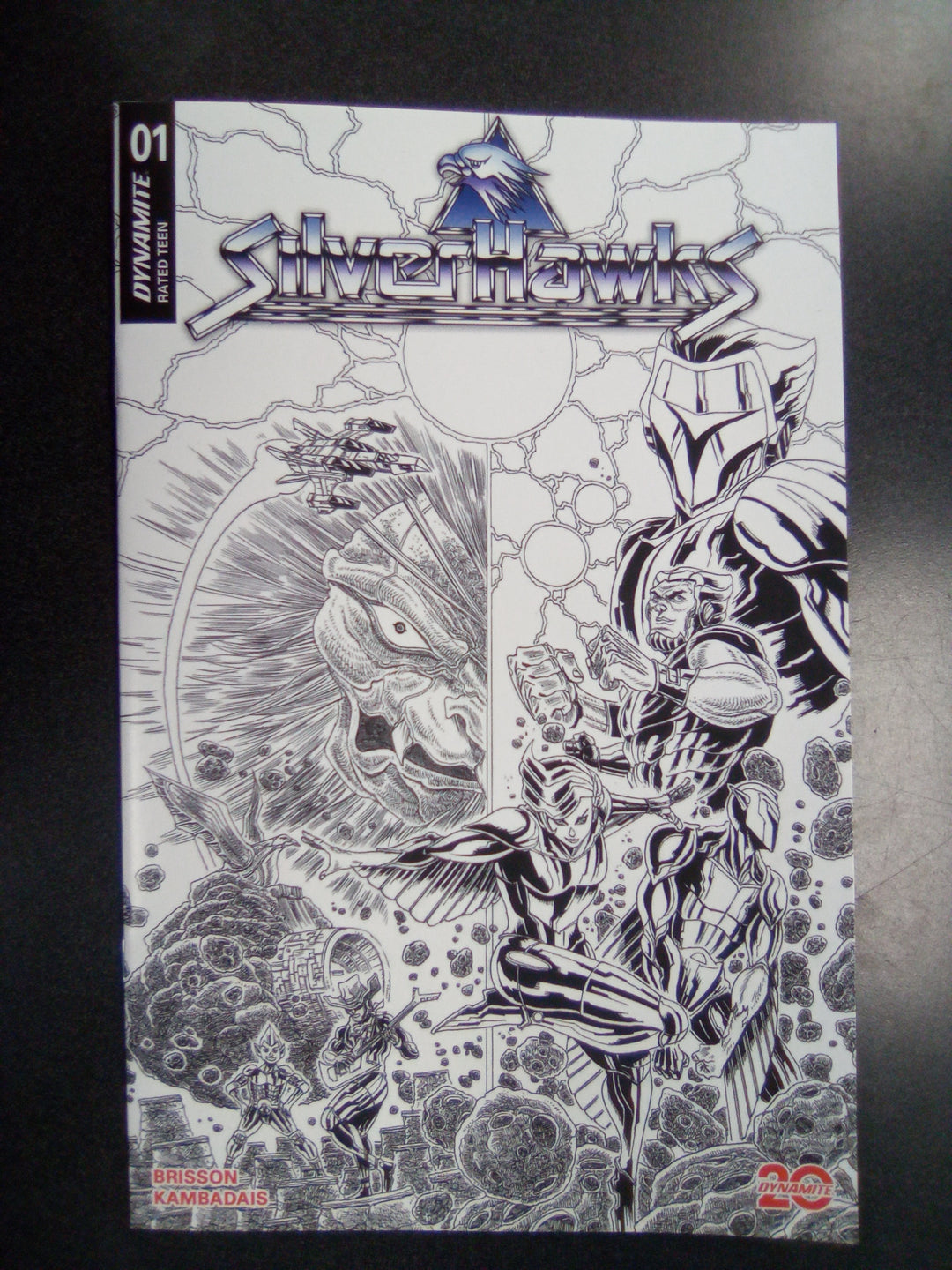 Silverhawks #1 Cover ZA 1:30 Stokoe Line Art Variant
