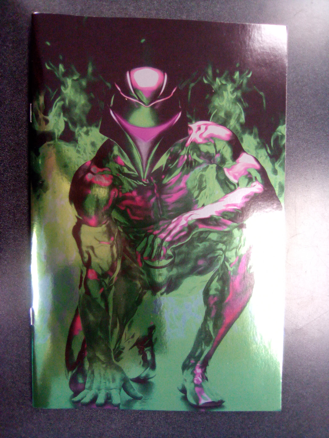 Silverhawks #1 Cover ZU 1:10 Spears Green Foil Virgin Variant