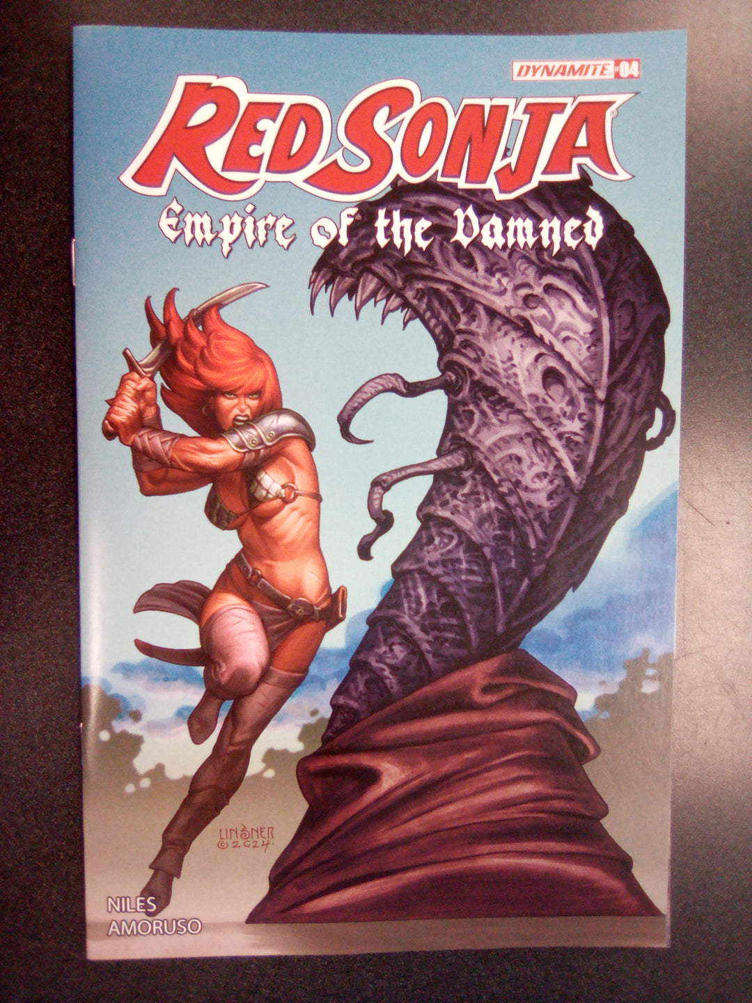 Red Sonja Empire Damned #4 Cover B Linsner