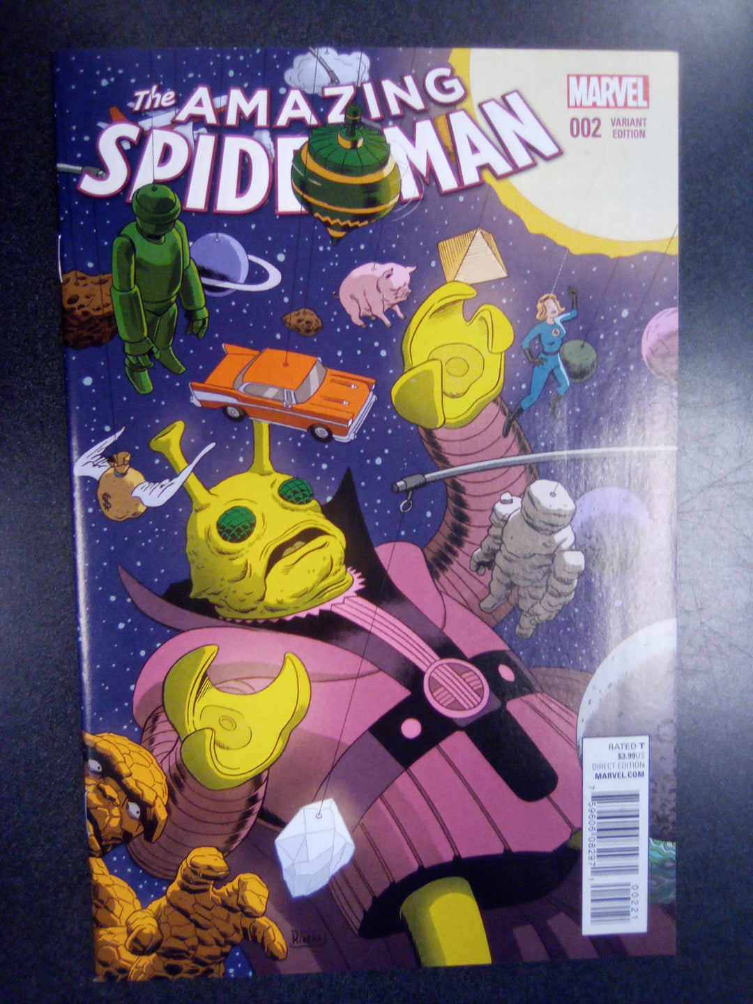Amazing Spider-Man #2 (2015) 1:10 Paolo Rivera Kirby Monster Variant