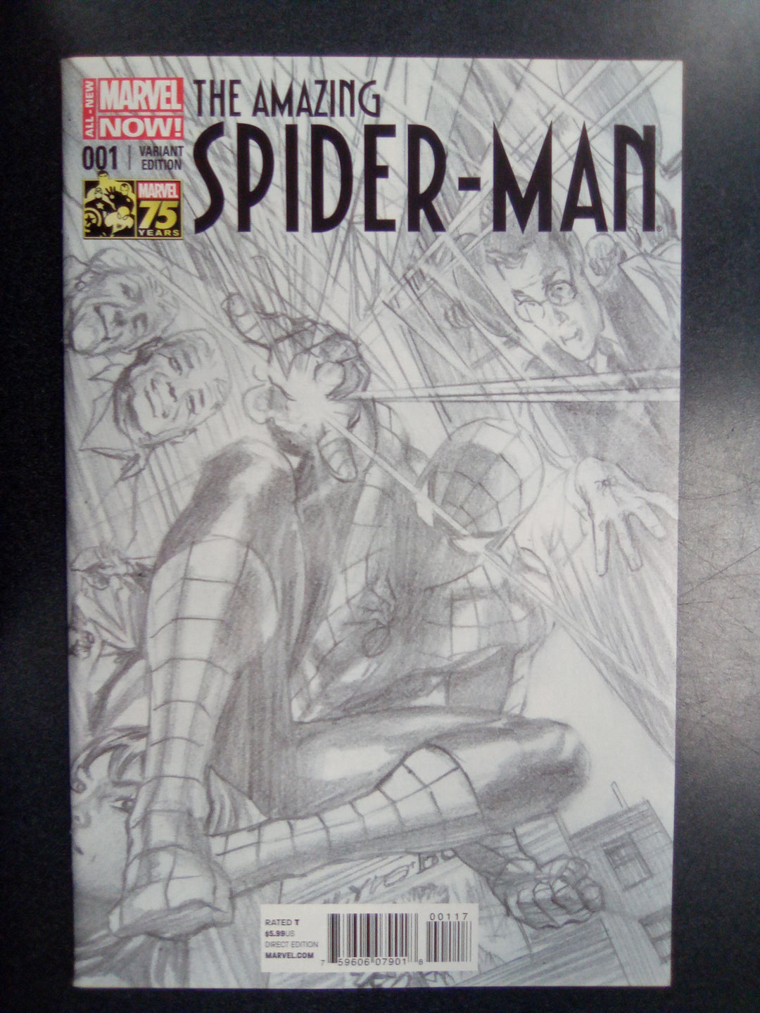 Amazing Spider-Man #1 (2014) 1:300 Alex Ross Sketch Variant