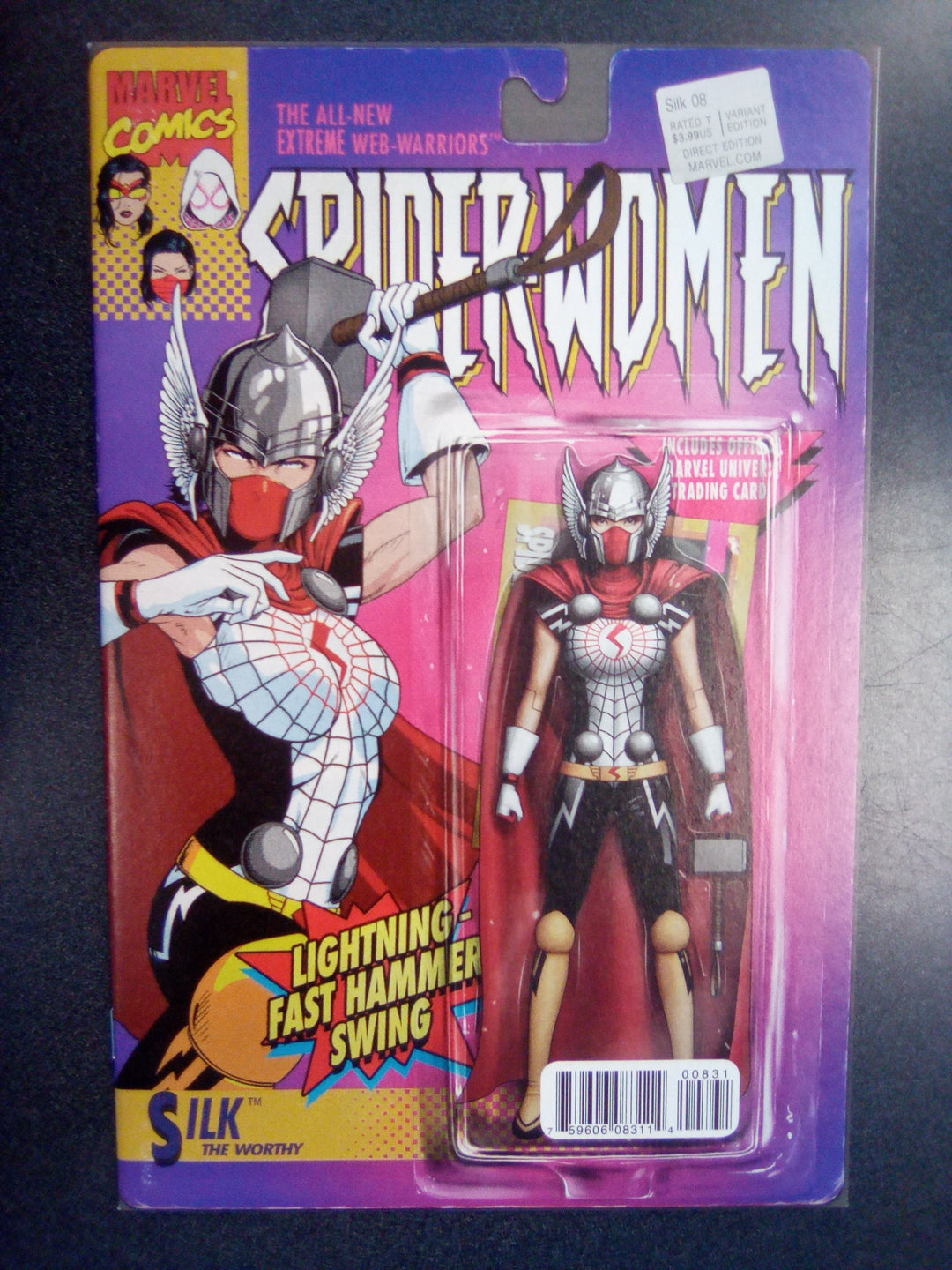Silk #8 (2016) John Tyler Christopher Action Figure Variant NM