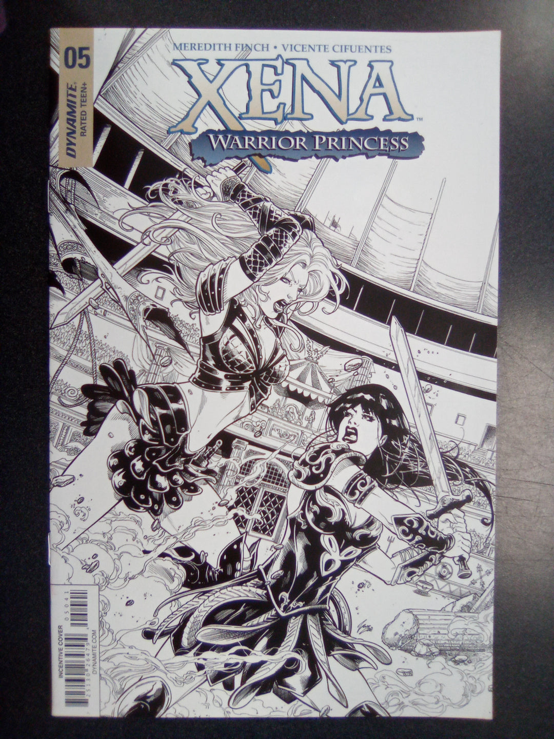 Xena #5 (Of 5) Cover D 20 Copy Cifuentes Black & White Variant Edition