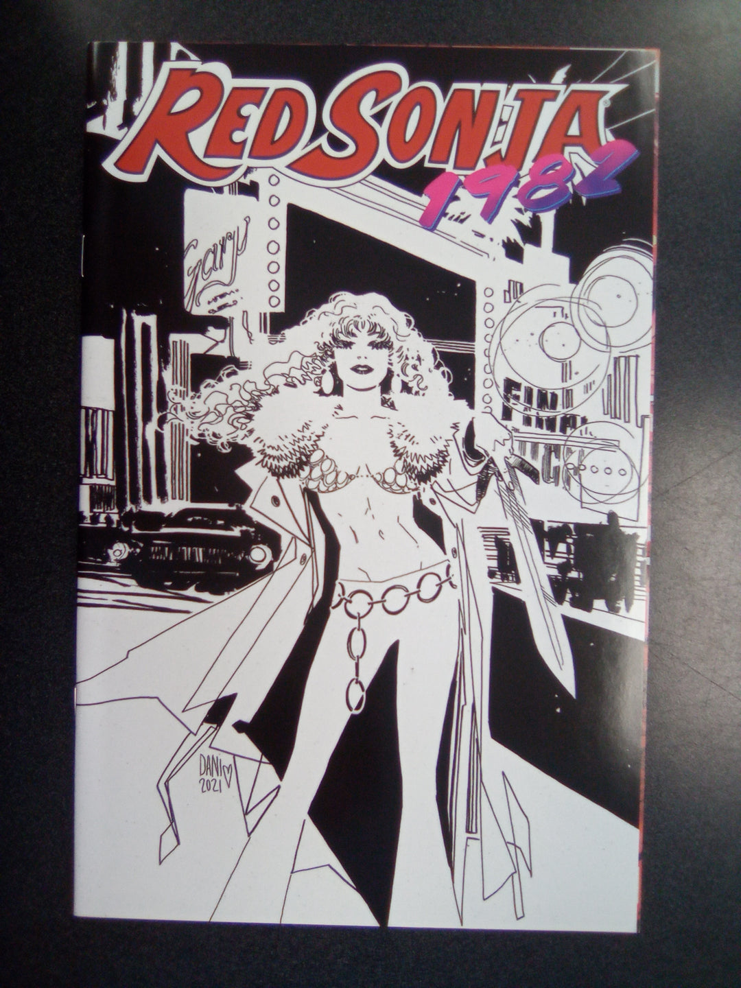 Red Sonja 1982 One Shot 10 Copy Dani Line Art Variant Edition