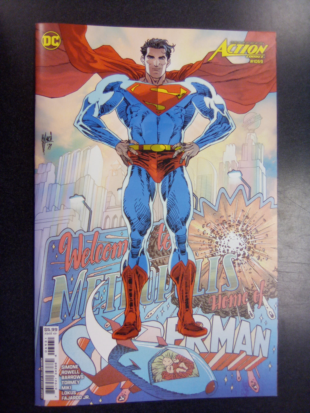 Action Comics #1069 Cover C Guillem March Card Stock Variant