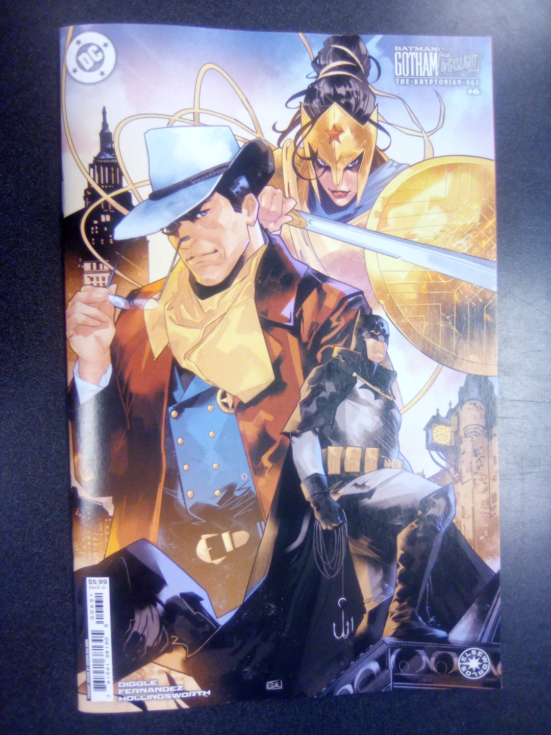 Batman Gotham By Gaslight The Kryptonian Age #6 (Of 6) Cover C Edwin Galmon Card Stock Variant