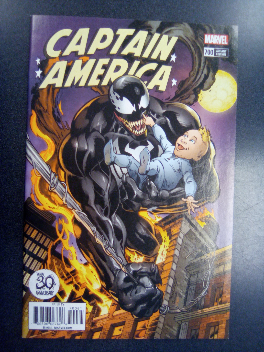 Captain America #700 (2018) Mark Bagley Venom Variant