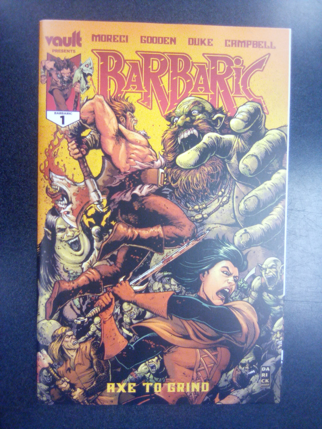 Barbaric Axe To Grind #1 Cover H 100 Copy Variant Edition Robertson