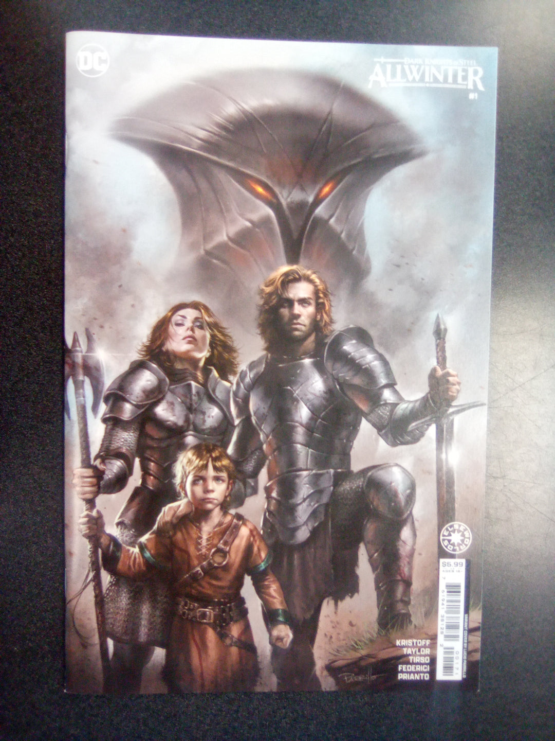 Dark Knights Of Steel Allwinter #1 (Of 6) Cover G Lucio Parrillo Card Stock Variant