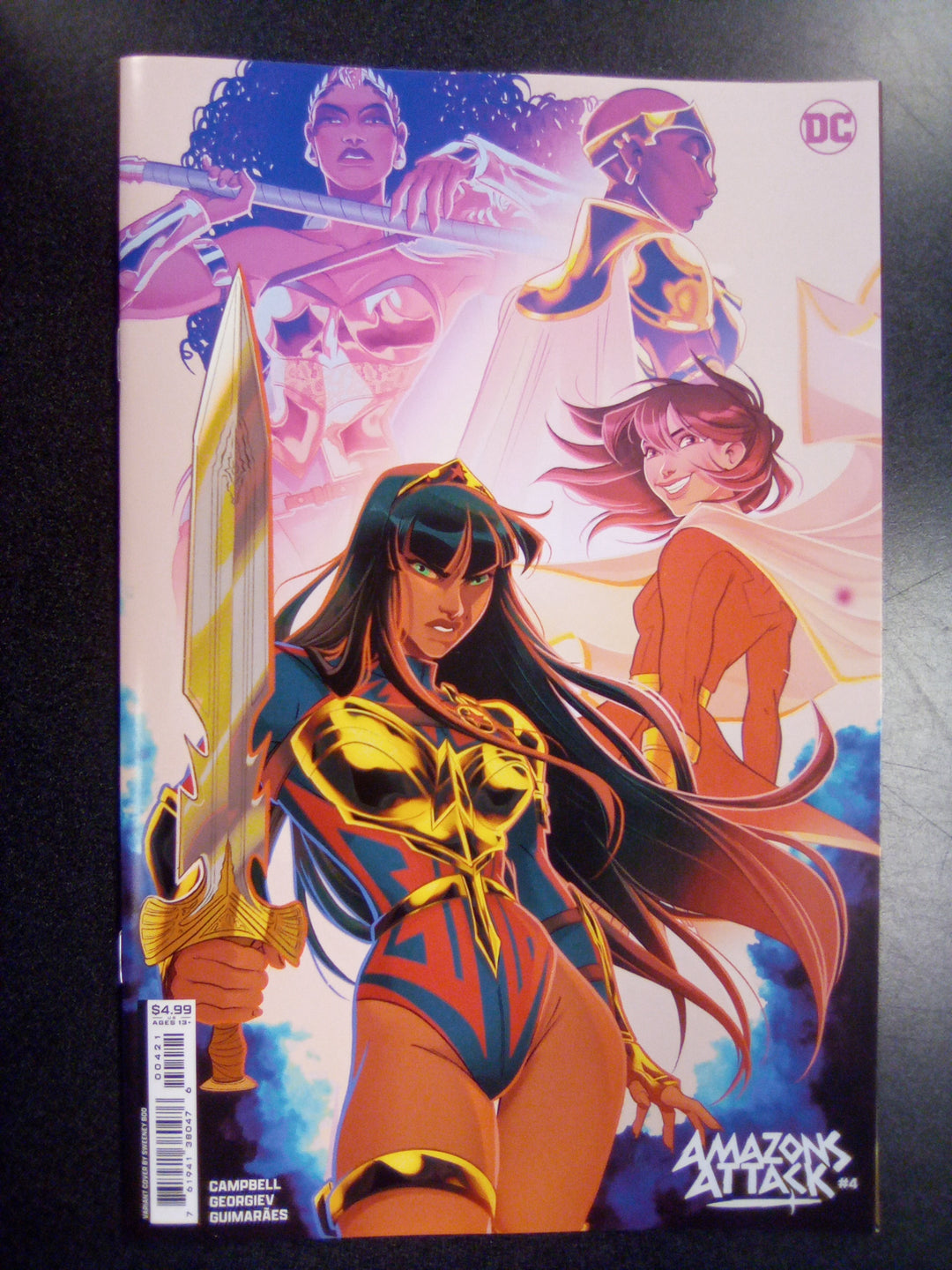 Amazons Attack #4 Cover B Sweeney Boo Card Stock Variant