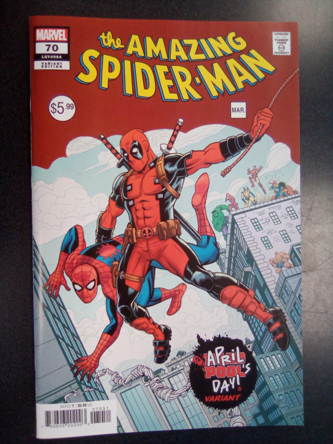 Amazing Spider-Man #70 Brent Schoonover April Pool's Day Variant [Doom]