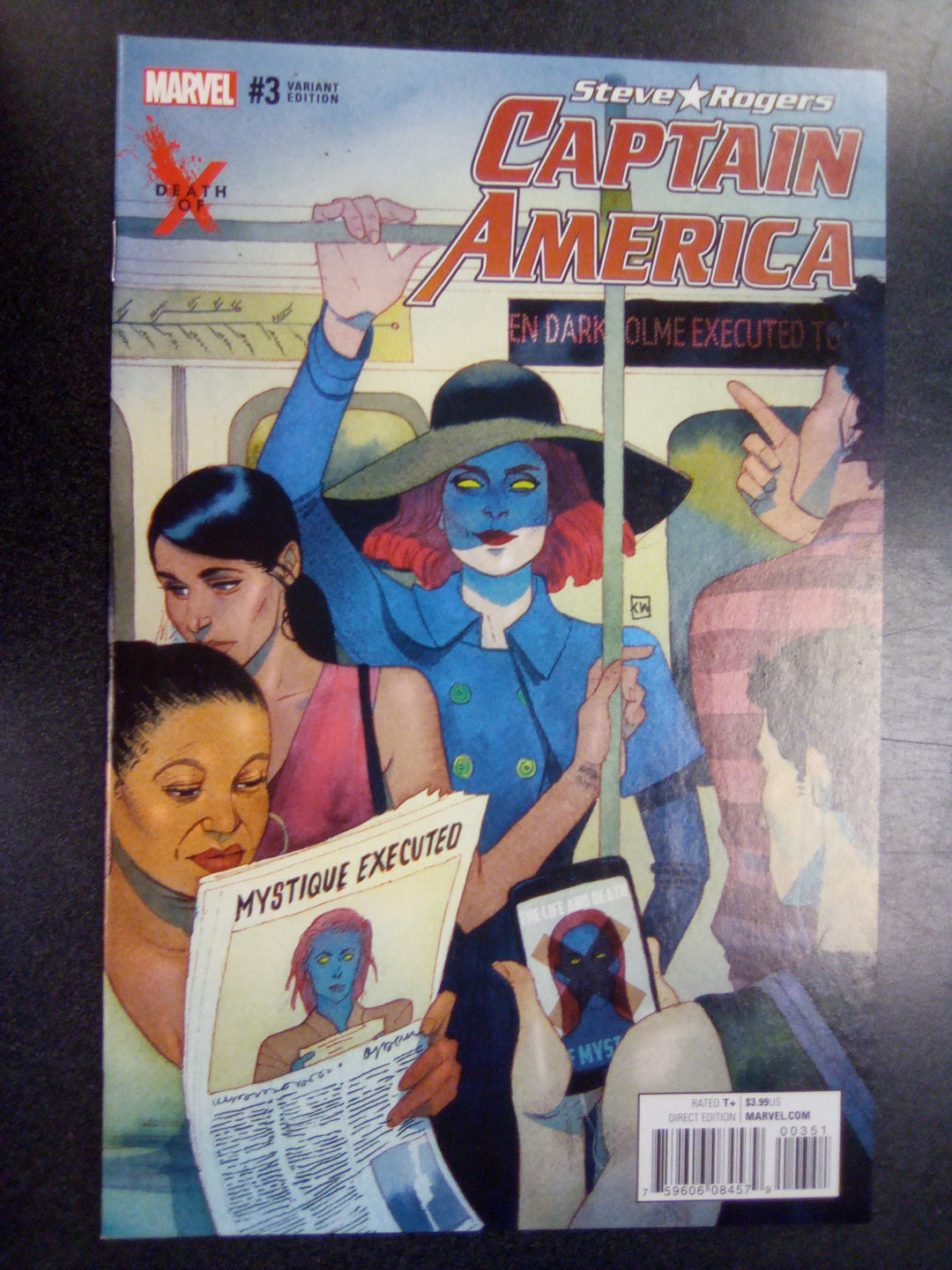Captain America Steve Rogers #3 (2016) Kevin Wada Death of X Variant
