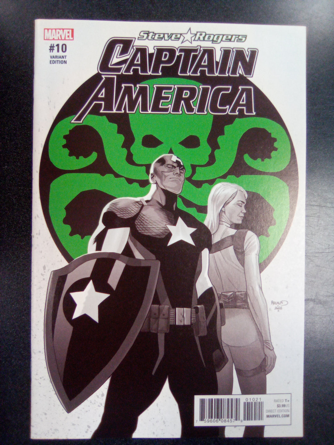 Captain America Steve Rogers #10 (2017) Renaud Color Spot Variant