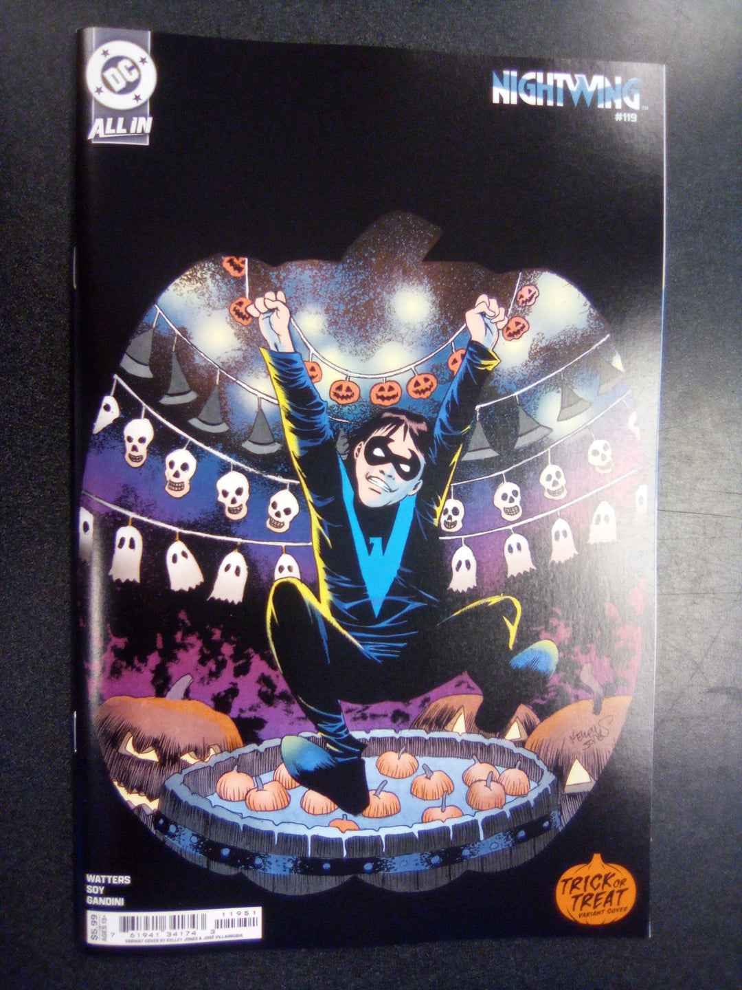 Nightwing #119 Cover D Kelley Jones Trick Or Treat Card Stock Variant