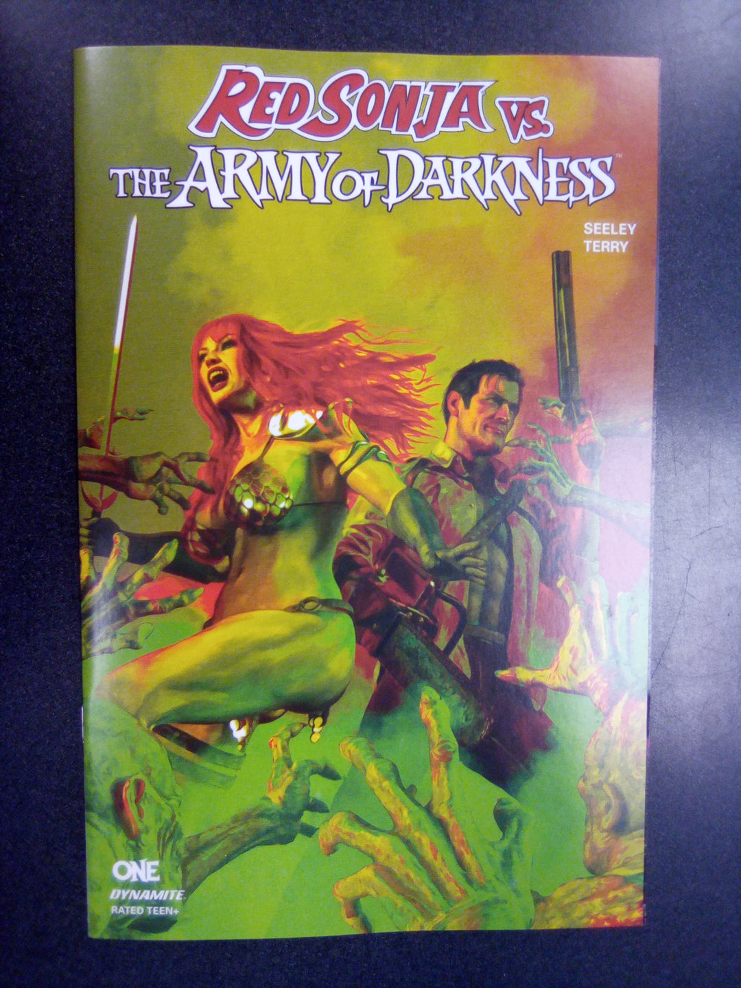 Red Sonja vs Aod #1 Cover V Foc 10 Copy Variant Edition Spears Green
