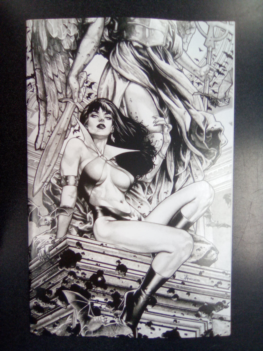 Vampirella (2025) #2 Cover R 15 Copy Anacleto Black & White Virgin