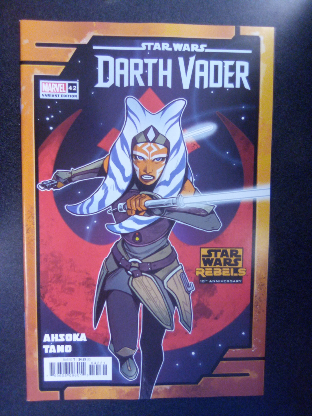Star Wars Darth Vader #42 Caspar Wijngaard Ahsoka Rebels 10th Anniversary Varian T