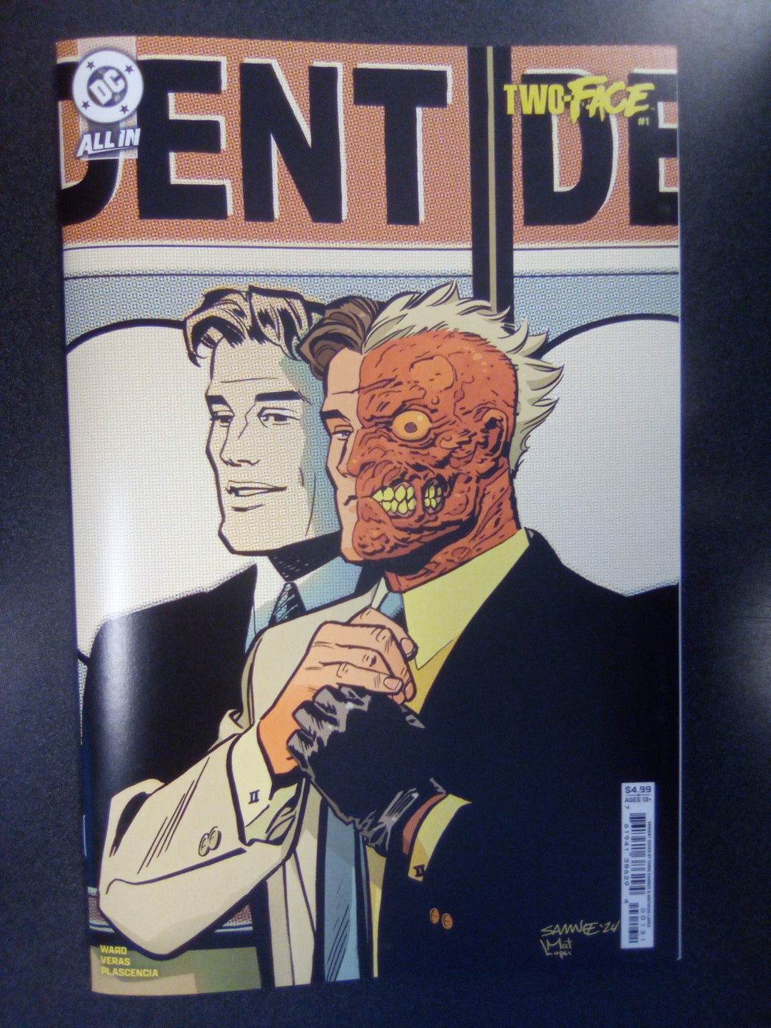 Two-Face #1 (Of 6) Cover C Chris Samnee Card Stock Variant