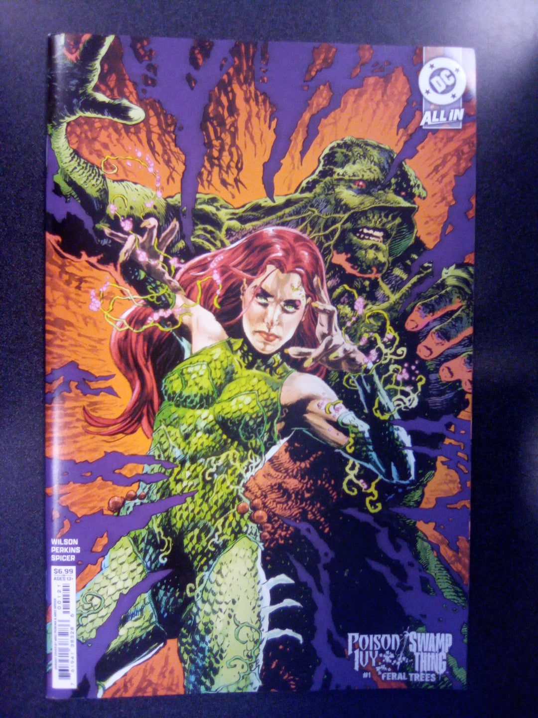 Poison Ivy Swamp Thing Feral Trees #1 (One Shot) Cover B Mike Perkins Card Stock Variant