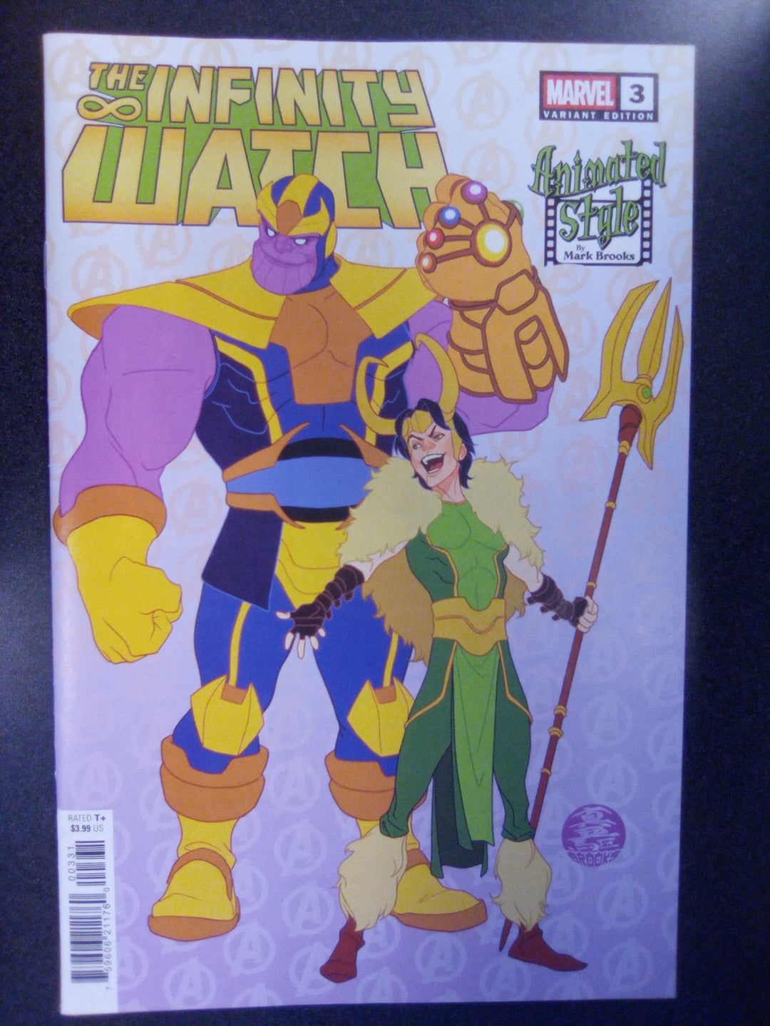Infinity Watch #3 Mark Brooks Animated-Style Variant