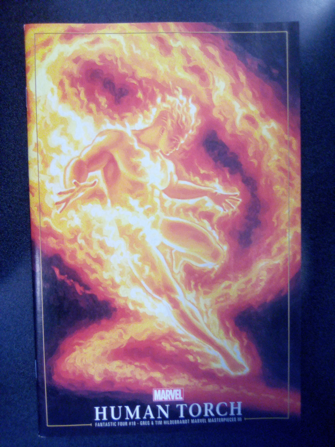 Fantastic Four #18 Greg And Tim Hildebrandt Human Torch Marvel Masterpieces III Variant
