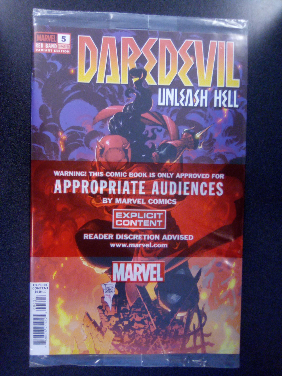 Daredevil: Unleash Hell - Red Band #5 Philip Tan Variant [Polybagged]