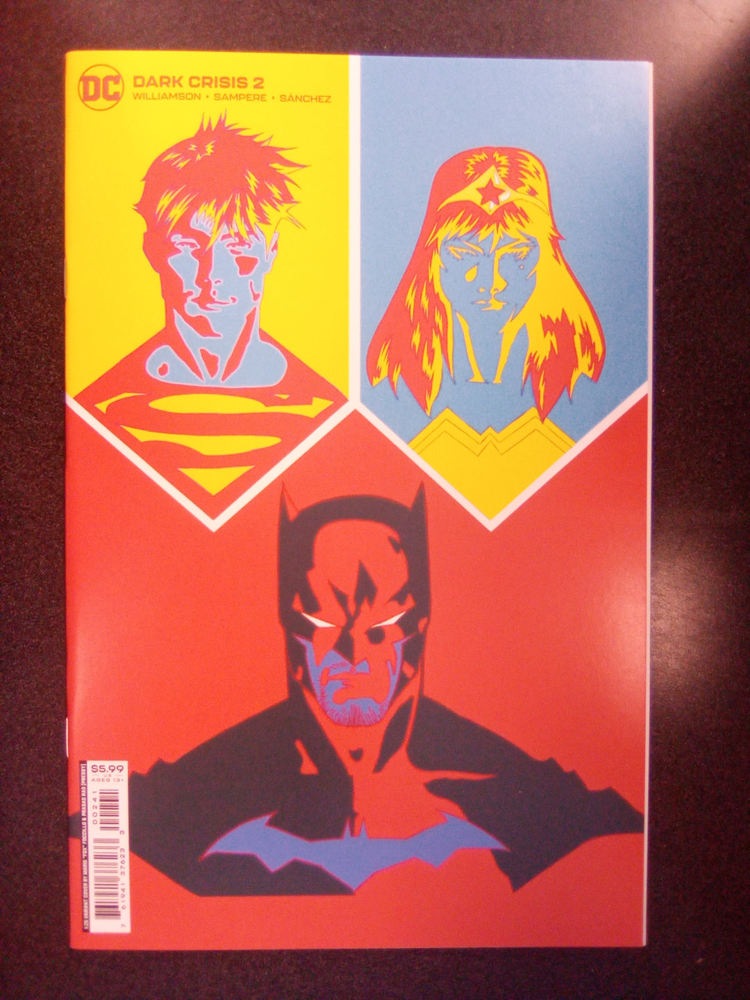 Dark Crisis #2 (Of 7) Cover D 1 in 25 Mario Foccillo Card Stock Variant