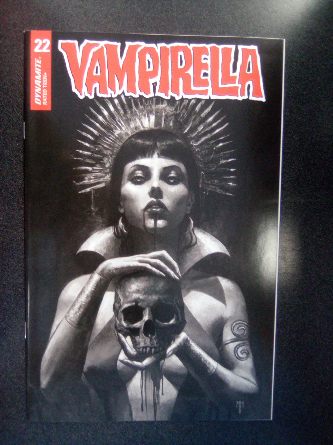 Vampirella #22 (2021) 1:40 Mastrazzo B&W Variant