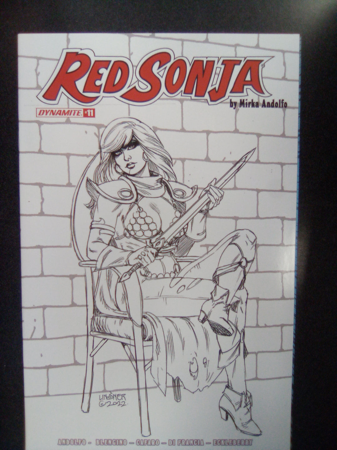 Red Sonja (2021) #11 Cover I 25 Copy Variant Edition Linsner Black & White