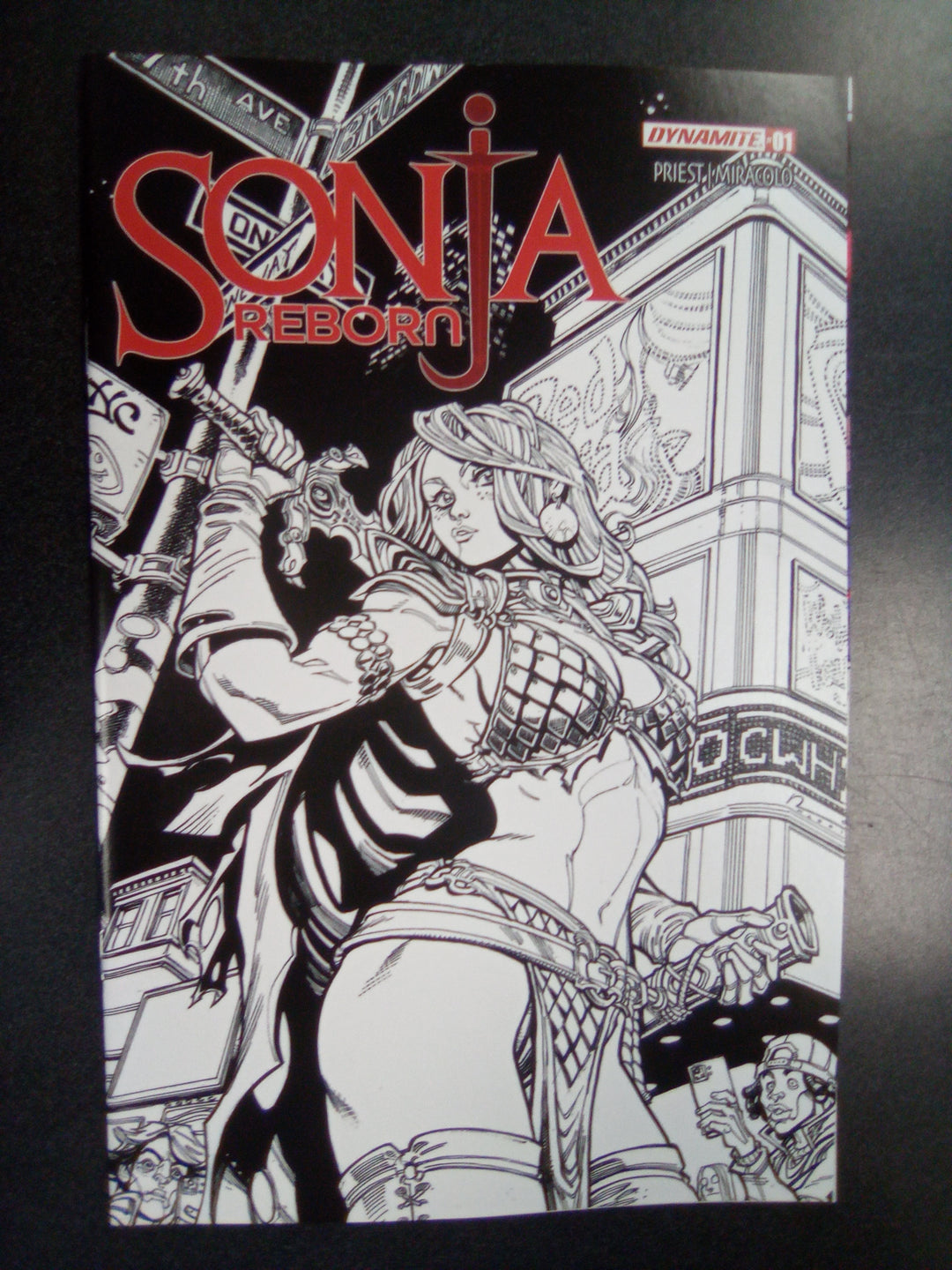 Sonja Reborn #1 Cover O 1:10 Chad Hardin Line Art Variant