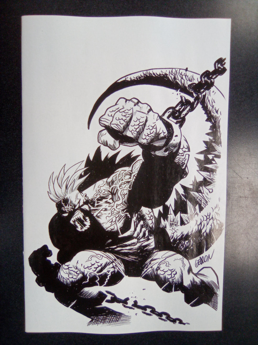 Godzilla: Escape The Deadzone [Kai Sei Era] #2 1:25 Gedeon Black & White Full ArtVariant