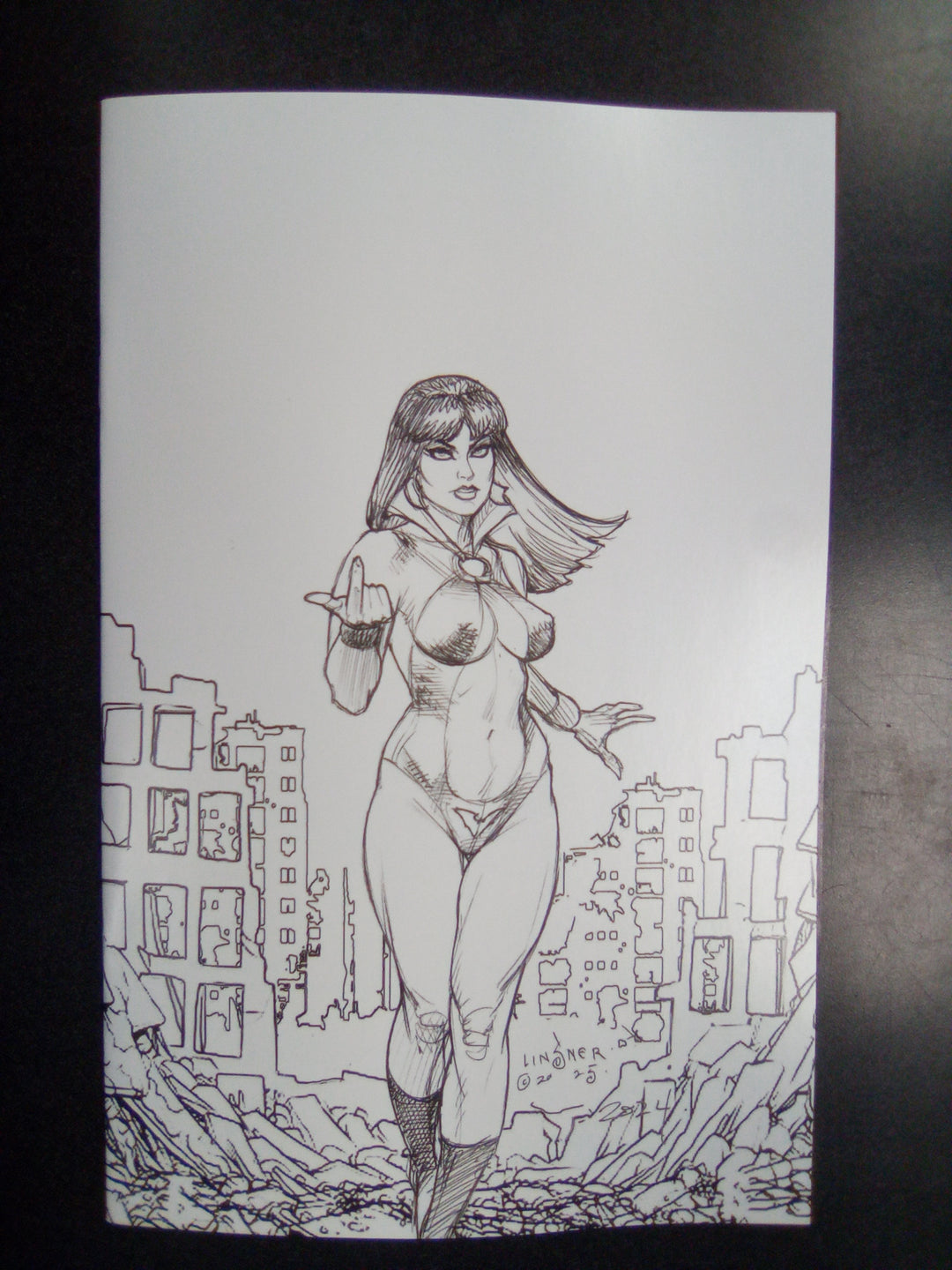 Vampirella Armageddon #3 Cover J Inc 1:15 Joseph Michael Linsner Line Art Full Art Variant